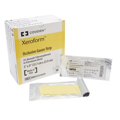 Cardinal Health Xeroform Dermacea Sterile Petrolatum Gauze Dressing 5in x 9in Foil Packs