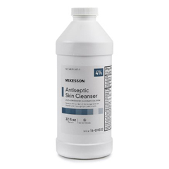MON1055590EA - McKesson - Antiseptic Skin Cleanser McKesson 32 fl. oz. Bottle 4% Chlorhexidine Gluconate / Isopropyl Alcohol