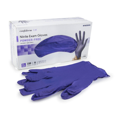 MON957804BX - McKesson - Exam Glove Confiderm NonSterile Powder Free Nitrile Textured Fingertips Blue X-Large Ambidextrous