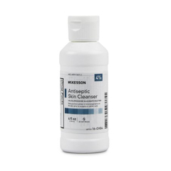 MON1055586EA - McKesson - Antiseptic Skin Cleanser McKesson 4 fl. oz. Flip-Top Bottle 4% Chlorhexidine Gluconate / Isopropyl Alcohol