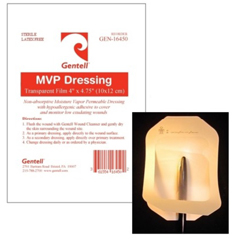 MON958720EA - Gentell - Dressing Wound Film Trans 4X5