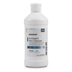 MON1055588EA - McKesson - Antiseptic Skin Cleanser McKesson 16 fl. oz. Flip-Top Bottle 4% Chlorhexidine Gluconate / Isopropyl Alcohol