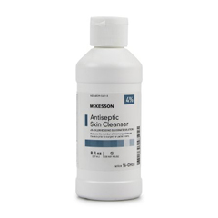 MON1055587EA - McKesson - Antiseptic Skin Cleanser McKesson 8 fl. oz. Flip-Top Bottle 4% Chlorhexidine Gluconate / Isopropyl Alcohol