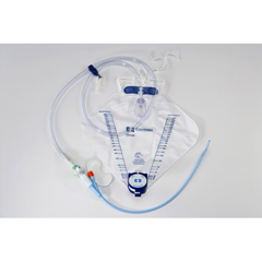 MON811119EA - Cardinal Health - Dover Indwelling Catheter Tray Foley/Coude Tip 16 Fr. Silicone