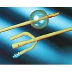 Bard Medical Foley Catheter Bardex Lubricath 3-Way Standard Tip 30 cc Balloon 16 Fr. Latex