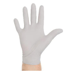 MON981297CS - Halyard - Exam Glove STERLING SG Medium NonSterile Nitrile Standard Cuff Length Textured Fingertips Silver Chemo Tested, 250/BX, 10BX/CS