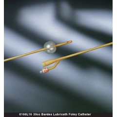 MON160205CS - Bard Medical - Foley Catheter Bardex Lubricath 2-Way Standard Tip 30 cc Balloon 26 Fr. Hydrophilic Polymer Coated Latex