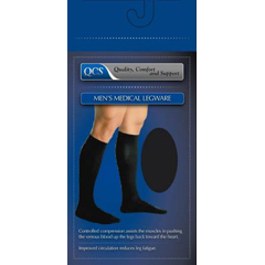 MON769653PR - Scott Specialties - Compression Socks QCS Knee-high Small Black Closed Toe