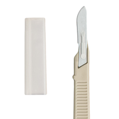 MON410892EA - Dynarex - Medicut Scalpel Surgical Size 10 Stainless Steel Blade Plastic Handle Disposable