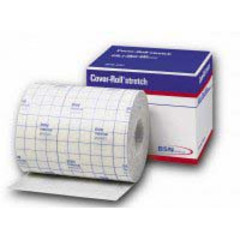 BSN Medical Dressing Retention Tape with Liner Cover-Roll&reg; Stretch White 8 Inch X 10 Yard Nonwoven Polyester NonSterile, 12/CS