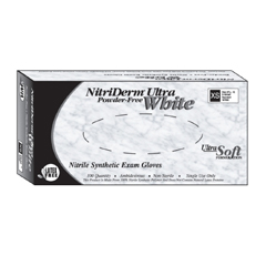 MON832839CS - Innovative Healthcare Corporation - NitriDerm® Ultra White Exam Glove (167100), 100 EA/BX, 10BX/CS