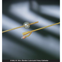 MON167712EA - Bard Medical - Foley Catheter Bardex Lubricath 2-Way Standard Tip 30 cc Balloon 14 Fr. Hydrophilic Polymer Coated Latex
