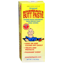 MON785320EA - Blairex Labs - Diaper Rash Treatment Boudreaux Butt Paste 2 oz. Tube