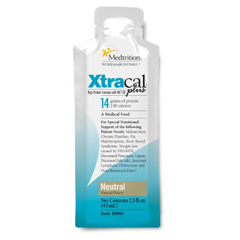 MON706411EA - National Nutrition - High Calorie Supplement XtraCal Plus Unflavored 1 oz. Individual Packet Concentrate