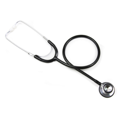 MON1007587BX - McKesson - Classic Stethoscope BASIC Black 1-Tube 22 Inch Tube Double Sided Chestpiece