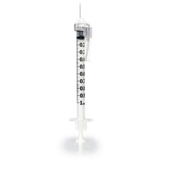 MON1171919CS - McKesson - Tuberculin Syringe with Needle Prevent® SG 1 mL 27 Gauge 1/2 Inch Attached Needle Sliding Safety Needle / Safety Cap, 100/BX, 4BX/CS