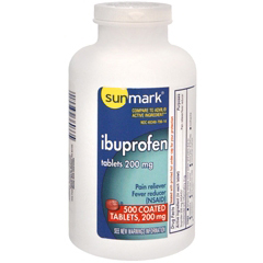 MON671274BT - McKesson - Pain Reliever sunmark® Coated Tablets 200 mg, 500 per Bottle