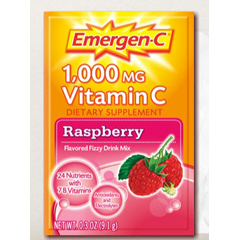 MON783827BX - Pfizer - Oral Supplement Emergen-C Raspberry 0.3 oz. Individual Packet Powder