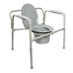 MON1065225EA - McKesson - Heavy Duty Folding Commode Chair (146-11117N-1)