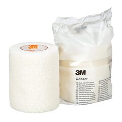 3M Cohesive Bandage 3M Coban 3 Inch X 5 Yard Standard Compression Self-adherent Closure White NonSterile, 24/CS