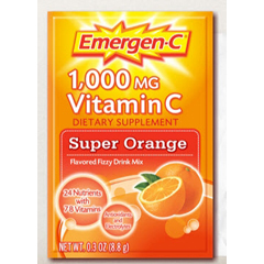 MON783829BX - Pfizer - Oral Supplement Emergen-C Super Orange 0.3 oz. Individual Packet Powder