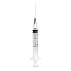 MON1021078BX - Sol-Millennium Medical - Syringe with Hypodermic Needle Sol-Care 5 mL 22 Gauge 1-1/2 Inch Detachable Needle Retractable Needle, 100/BX