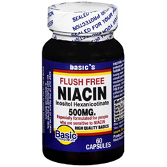 MON733480BT - Basic Drug - Niacin Supplement 500 mg, 60 per Bottle