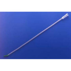 Teleflex Medical Urethral Catheter FloCath Tiemann Tip ERU Silicone Coated PVC 12 Fr. 16