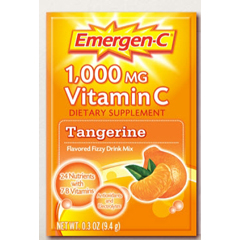 MON783830BX - Pfizer - Oral Supplement Emergen-C Tangerine 0.3 oz. Individual Packet Powder
