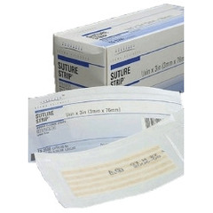 Derma Sciences Skin Closure Strip Suture Strip 1/8 X 3 Inch Nonwoven Material Flexible Strip Tan