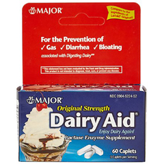 MON919493BT - Major Pharmaceuticals - Lactase Supplement 3000, Caplets, 60EA per Bottle