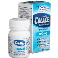 MON277028EA - Purdue Pharma - Stool Softener Colace® Capsule 60 per Bottle