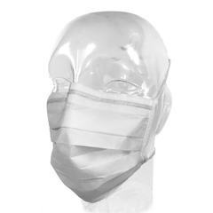Aspen Surgical Products Laser Surgery Mask Laser Plume Pleated Tie Closure One Size Fits Most White NonSterile Not Rated Adult, 250/CS