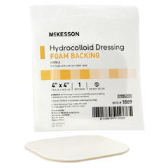 MON882995EA - McKesson - Hydrocolloid Dressing 4 x 4 Square Sterile