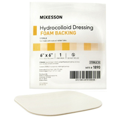 MON883000EA - McKesson - Hydrocolloid Dressing 6 x 6 Square Sterile