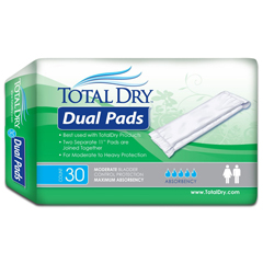 MON1122514CS - Secure Personal Care Products - Incontinence Liner TotalDry 11 Inch Length Moderate Absorbency One Size Fits Most Unisex Disposable, 30/BG, 6BG/CS