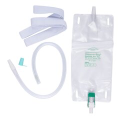 Bard Medical Urinary Leg Bag Bard Dispoz-a-Bag Anti-Reflux Valve 19 oz. Vinyl