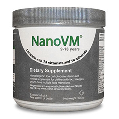 MON971490EA - Solace Nutrition - Pediatric Oral Supplement NanoVM® Unflavored 275 Gram Jar Powder