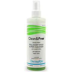 MON630347EA - Dermarite - Shampoo and Bodywash Clean & Free™ 8 oz. Fresh Scent Pump Bottle