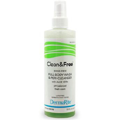 MON630347CS - Dermarite - Shampoo and Bodywash Clean & Free® 8 oz. Fresh Scent Pump Bottle, 48EA/CS