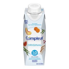 Nestle Healthcare Nutrition Compleat&reg; Tube Feeding Formula, 8.45 oz., Reclosable Carton, Ready to Use, Unflavored, Adult