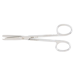 Integra LifeSciences Stitch Scissors Miltex&reg; Littauer Jr 4-1/2 Inch Length OR Grade German Stainless Steel NonSterile Finger Ring Handle Straight Blunt Tip / Blunt Tip, 1/EA