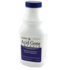 MON726676EA - Major Pharmaceuticals - Antacid Acid Gone 358 mg / 95 mg Strength Suspension 12 oz.