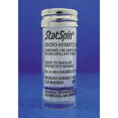 Hemocue StatSpin Capillary Blood Collection Tube Micro-hematocrit Ammonium Heparin Additive 40 mm Length 9 &micro;L Red Stripe Without Closure Glass Tube
