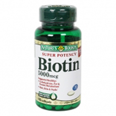 MON832606BT - US Nutrition - Biotin Natures Bounty 5000 mcg Softgel 60 per Bottle