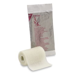 3M Cast Tape 3M™ Scotchcast™ Soft Cast 3 Inch X 12 Foot Fiberglass White, 10/CS