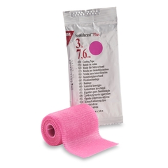 3M Cast Tape 3M™ Scotchcast™ Plus 3 Inch X 12 Foot Fiberglass / Resin Bright Pink, 1/EA