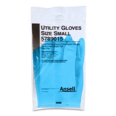 Ansell Utility Glove Small Latex / Nitrile Blue 13 Inch Straight Cuff NonSterile, 1/PR