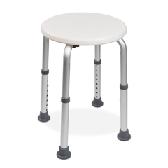 MON1095251EA - McKesson - Shower Stool Without Arms Aluminum Frame Without Backrest 13.5 to 21