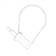 Healthmark Tamper Evident Seal Cynch-Loks Numbered White Plastic 6 Inch, 100/PK